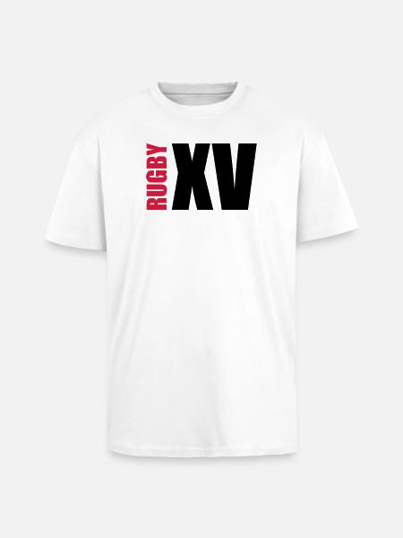 Rugby - Unisex Oversized Heavyweight T-shirt - white