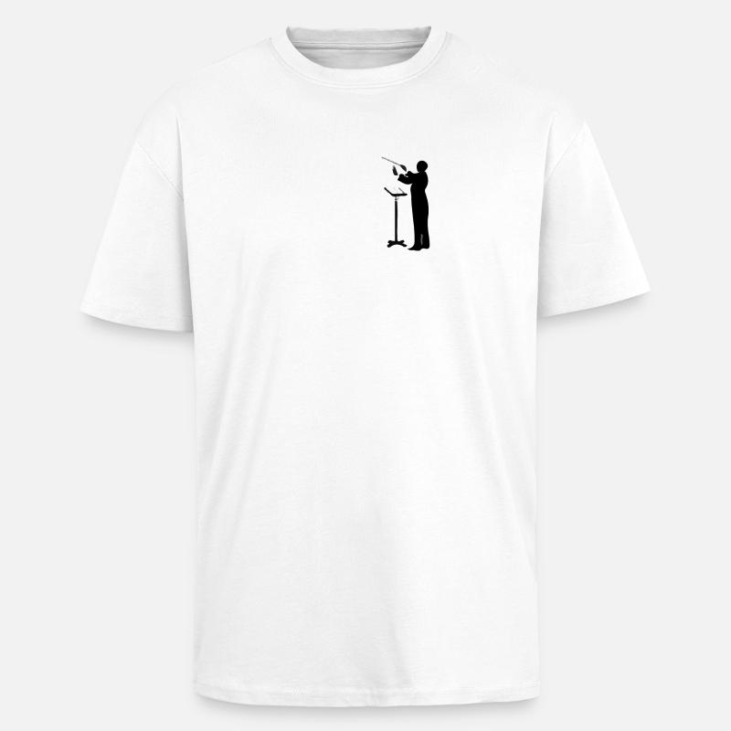 Dirigent - Oversized Heavyweight Unisex T-Shirt - Weiß