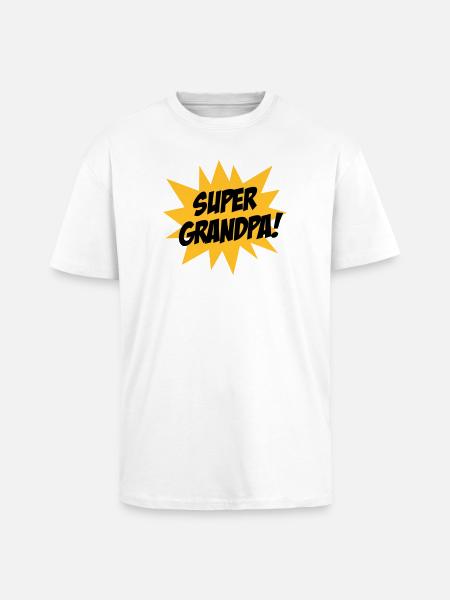 Super Grandpa ! - Unisex Oversized Heavyweight T-shirt - white