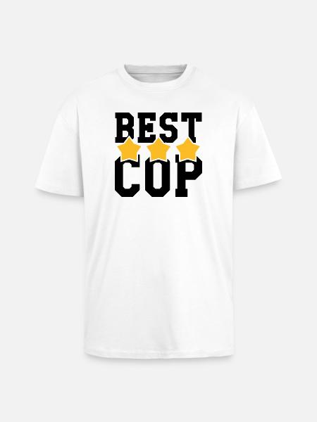 Best Cop ! - T-shirt unisexe oversize épais - blanc