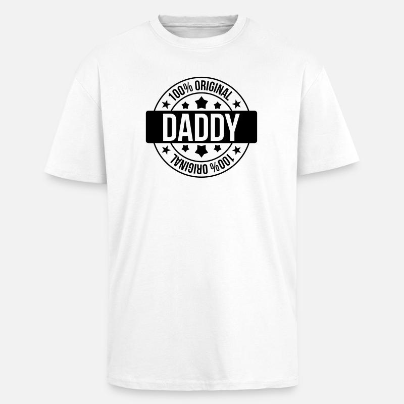 Daddy - Oversized Heavyweight Unisex T-Shirt - Weiß