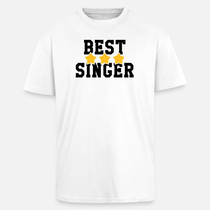 Best Singer - Oversized Heavyweight Unisex T-Shirt - Weiß