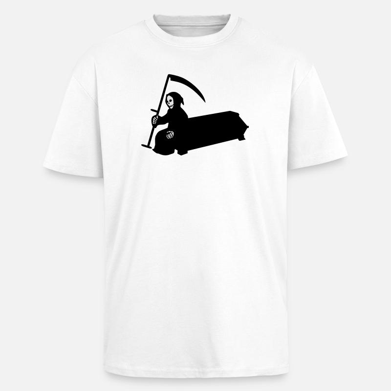 sarg sense halloween - Oversized Heavyweight Unisex T-Shirt - Weiß
