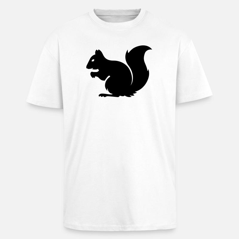 Eichhörnchen - Oversized Heavyweight Unisex T-Shirt - Weiß