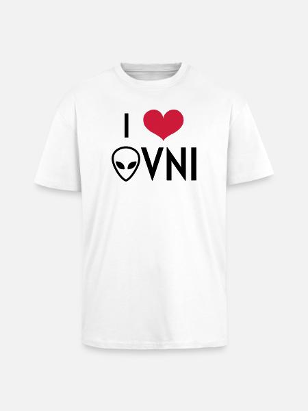 OVNI - UFO - Alien - Espace - Extraterrestre - Unisex Oversized Heavyweight T-shirt - white