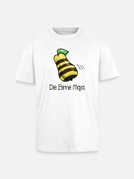Birne Maja - Oversized Heavyweight Unisex T-Shirt - Weiß