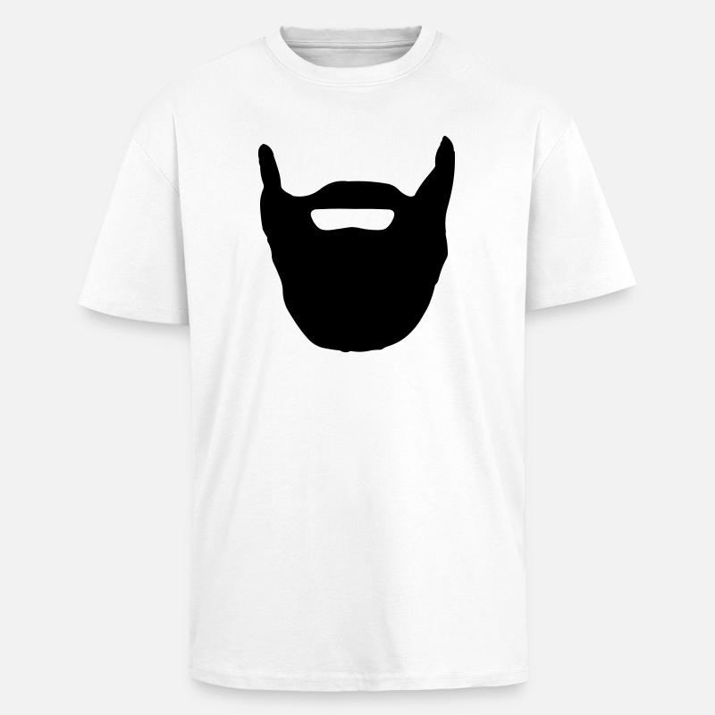 Beard - Unisex Oversized Heavyweight T-shirt - white