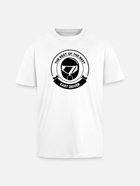 Go-Kart / Karting / Kart / Fahrer - Oversized Heavyweight Unisex T-Shirt - Weiß