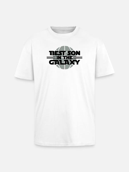 Best Son In The Galaxy - Unisex Oversized Heavyweight T-shirt - white