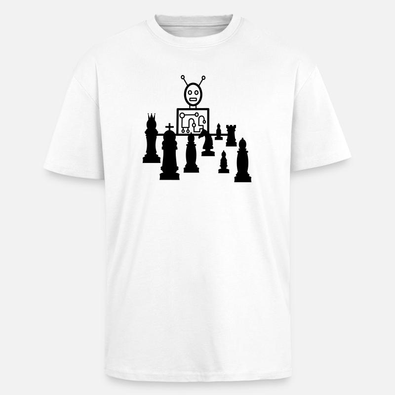 schach computer - Oversized Heavyweight Unisex T-Shirt - Weiß