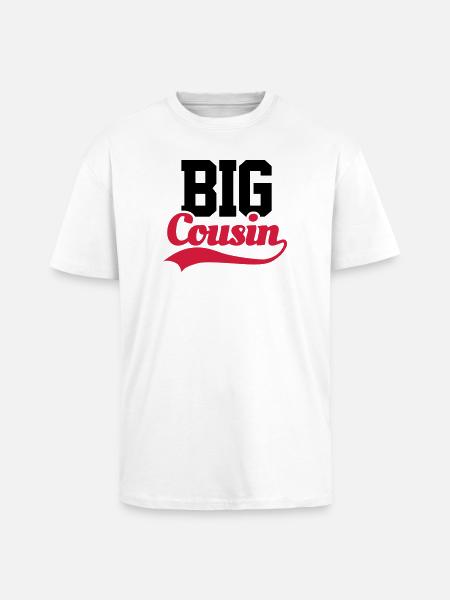 Big Cousin - Unisex Oversized Heavyweight T-shirt - white