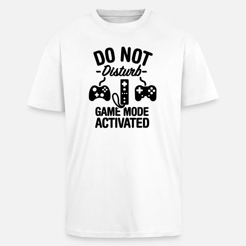 Do not disturb game mode activated - Oversized Heavyweight Unisex T-Shirt - Weiß