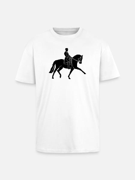 Equestrian Dressage - Unisex Oversized Heavyweight T-shirt - white