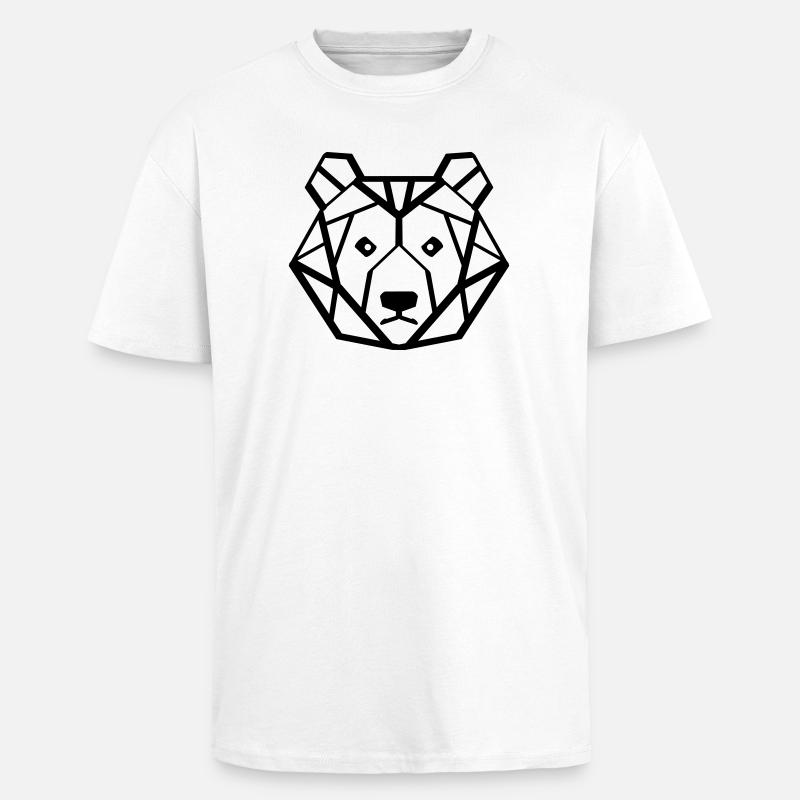 baer - Oversized Heavyweight Unisex T-Shirt - Weiß