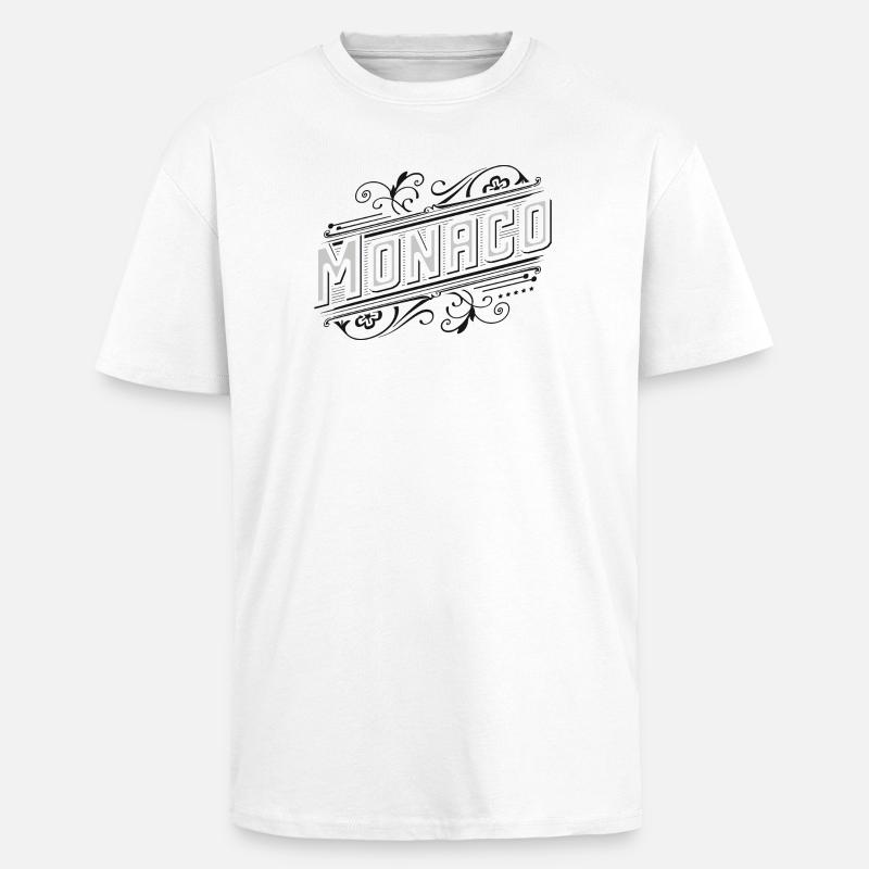 Monaco - Oversized Heavyweight Unisex T-Shirt - Weiß