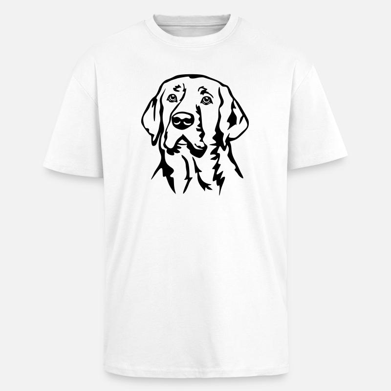 Broholmer Kopf - Oversized Heavyweight Unisex T-Shirt - Weiß