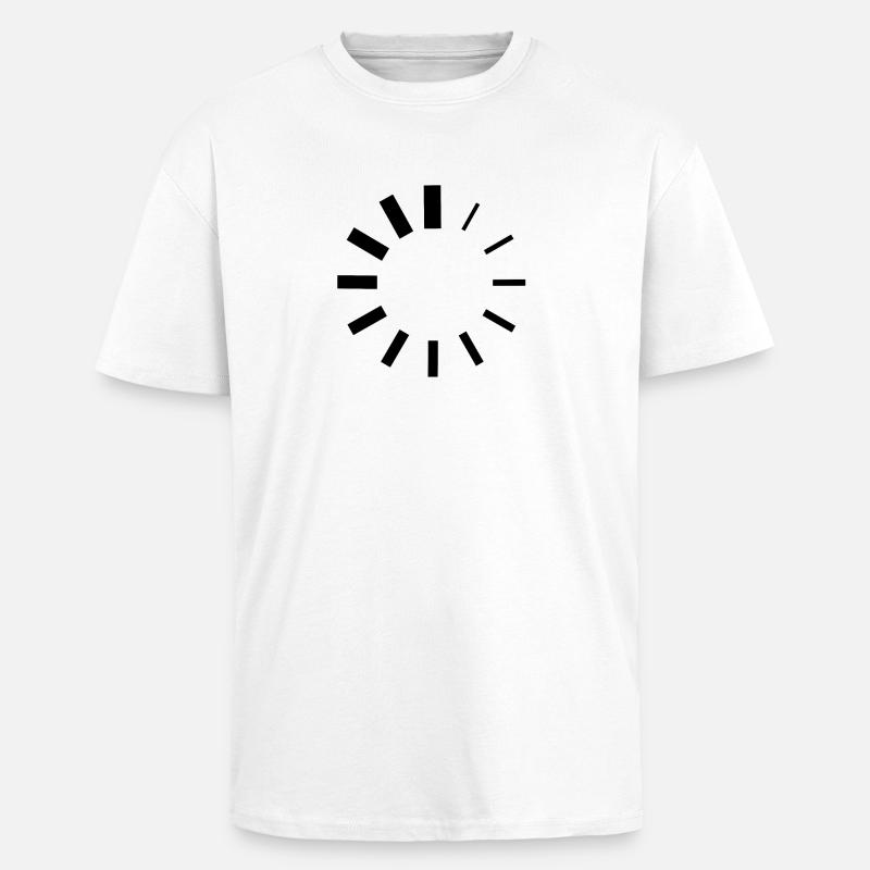 Loading - Logo - Oversized Heavyweight Unisex T-Shirt - Weiß