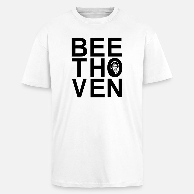 Beethoven - Unisex Oversized Heavyweight T-shirt - white