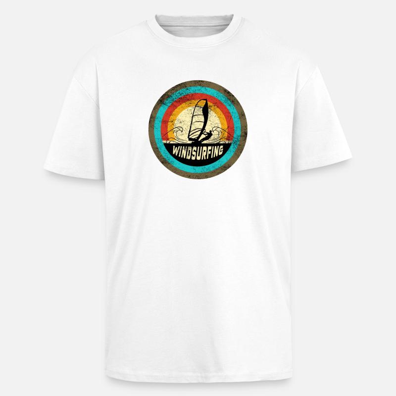 Windsurfing Design - Oversized Heavyweight Unisex T-Shirt - Weiß