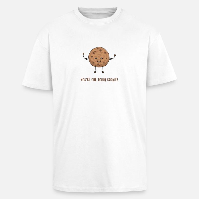 Cookie - Unisex Oversized Heavyweight T-shirt - white