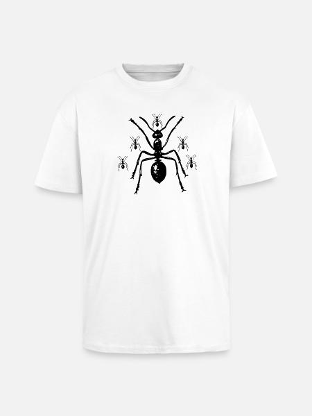 Mrówka Owad Środowisko zwierząt Natura - Gruby T-shirt unisex oversize - biały