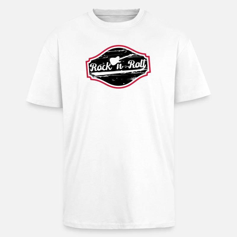 Rock n Roll Baby - T-shirt unisexe oversize épais - blanc