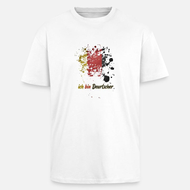 ich bin deutscher - Oversized Heavyweight Unisex T-Shirt - Weiß