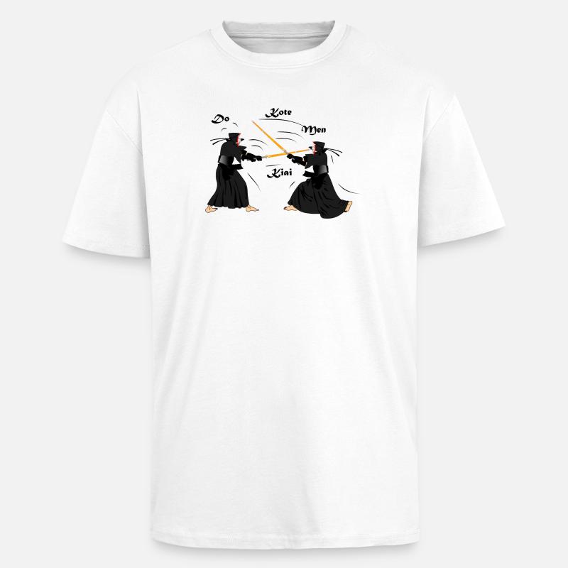 kendo - Unisex Oversized Heavyweight T-shirt - white