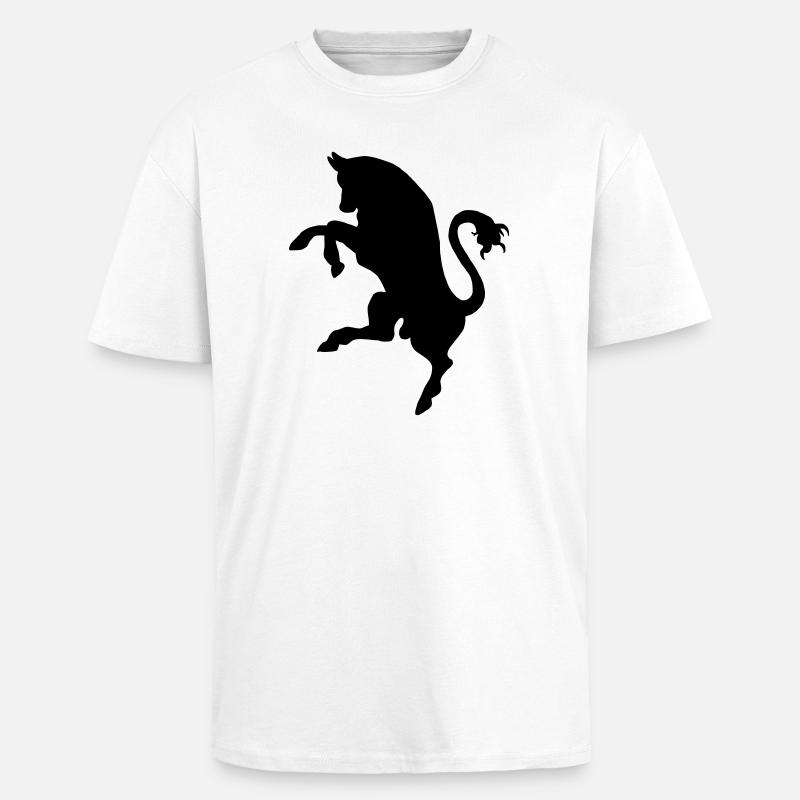 Bulle, Bulle - Oversized Heavyweight Unisex T-Shirt - Weiß