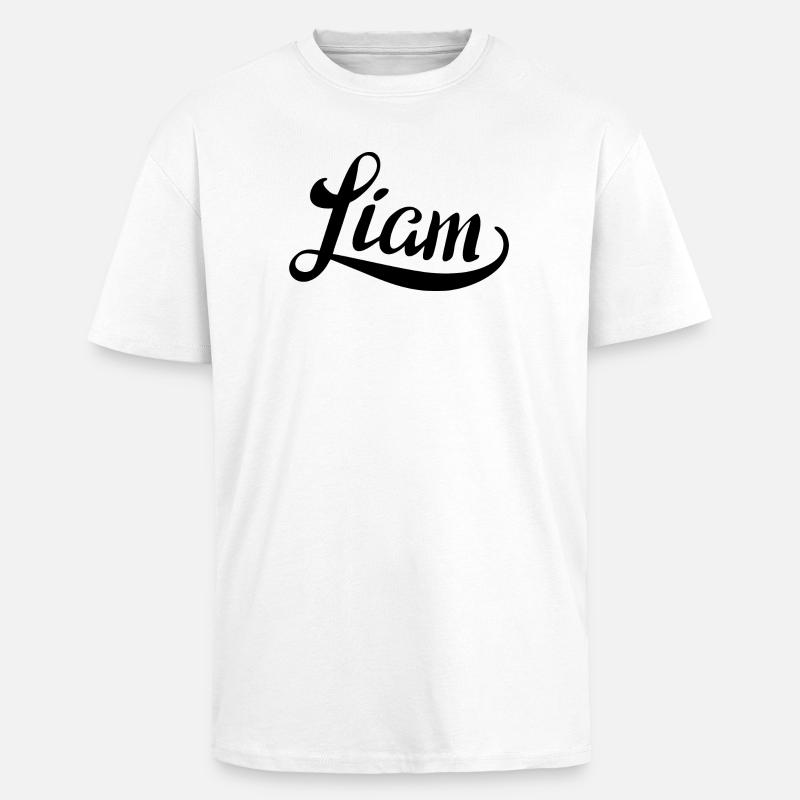 Name Liam - Oversized Heavyweight Unisex T-Shirt - Weiß