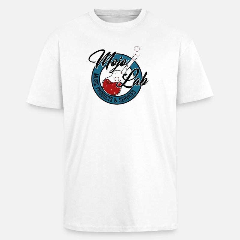 mojolab guitar - Unisex Oversized Heavyweight T-shirt - white