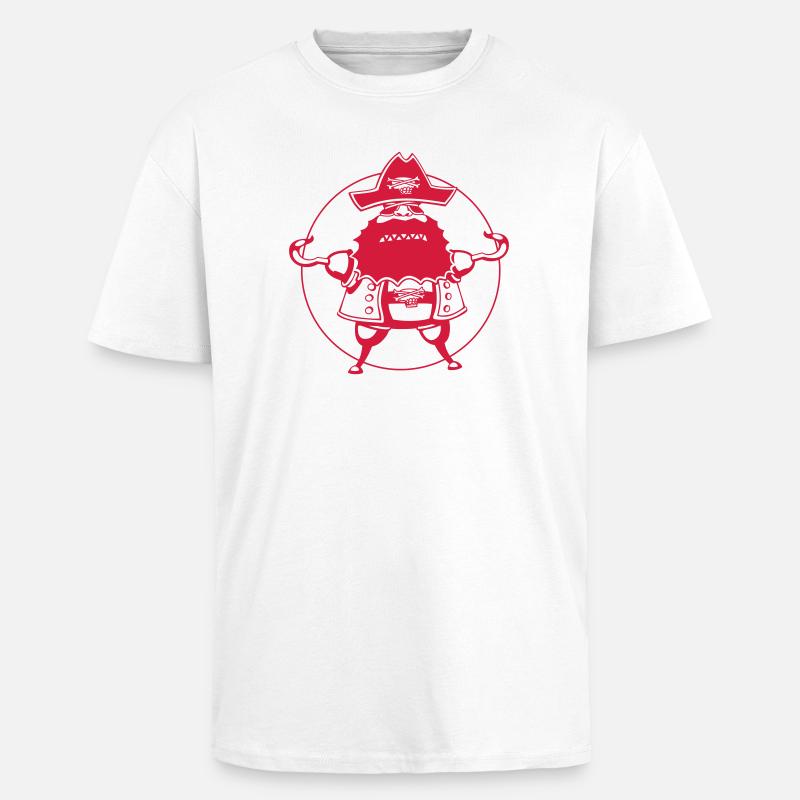 Pirat pur - Oversized Heavyweight Unisex T-Shirt - Weiß