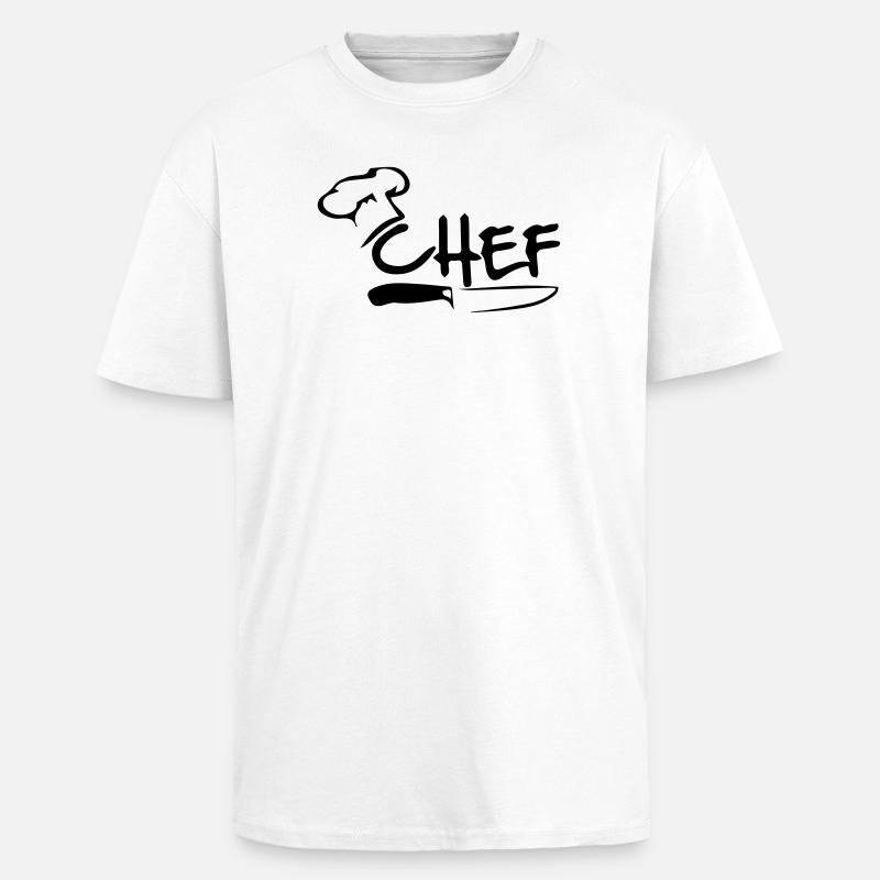 Chef - T-shirt unisexe oversize épais - blanc