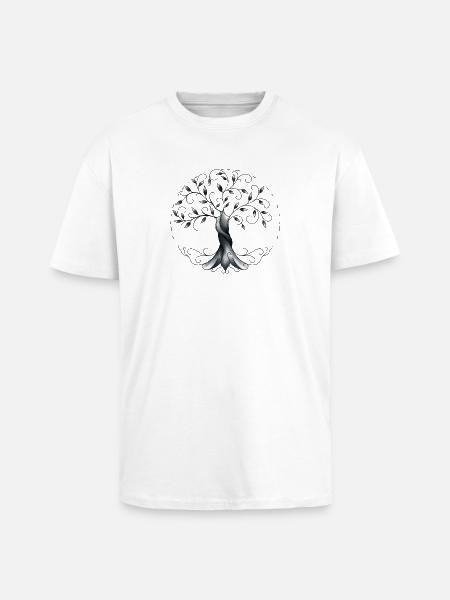 Tree of Life - Unisex Oversized Heavyweight T-shirt - white