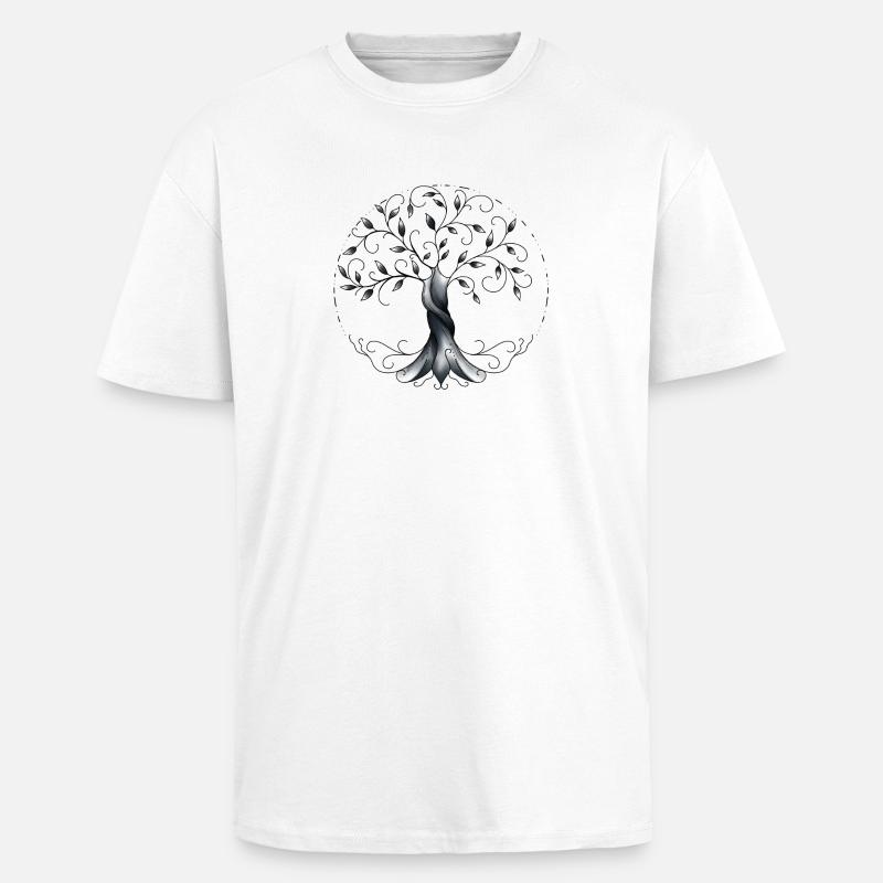 Baum des Lebens - Oversized Heavyweight Unisex T-Shirt - Weiß