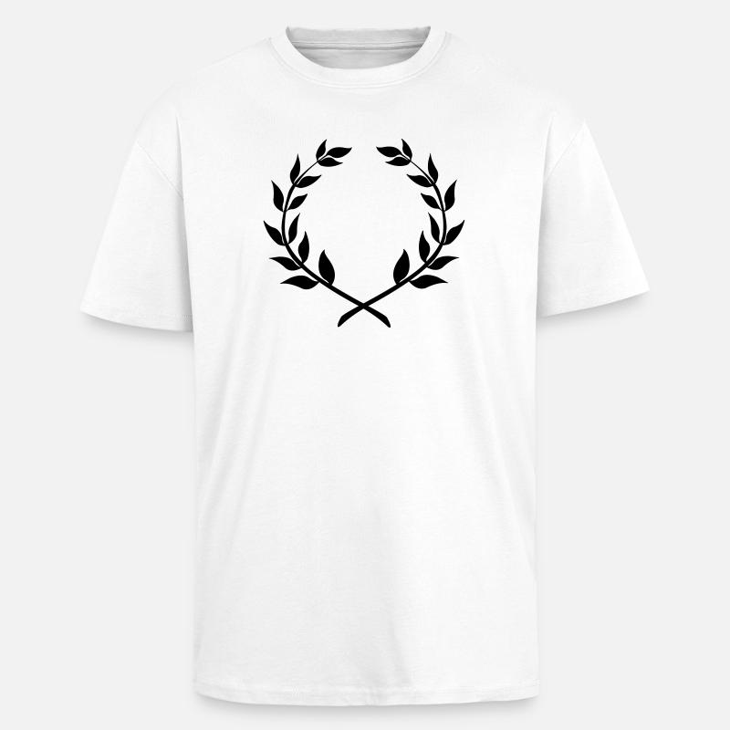 Siegerkranz Lorbeerkranz - Oversized Heavyweight Unisex T-Shirt - Weiß