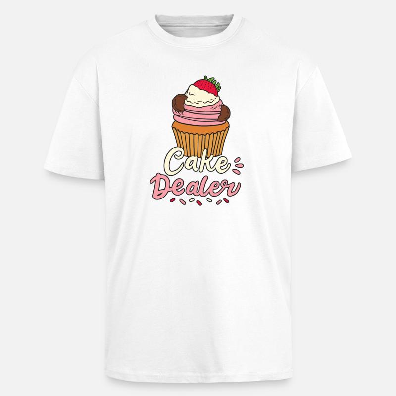 Kuchen Bäcker Backen - Oversized Heavyweight Unisex T-Shirt - Weiß