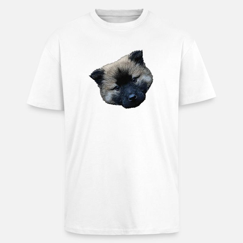 hündchen closing, eurasier welpe - Oversized Heavyweight Unisex T-Shirt - Weiß