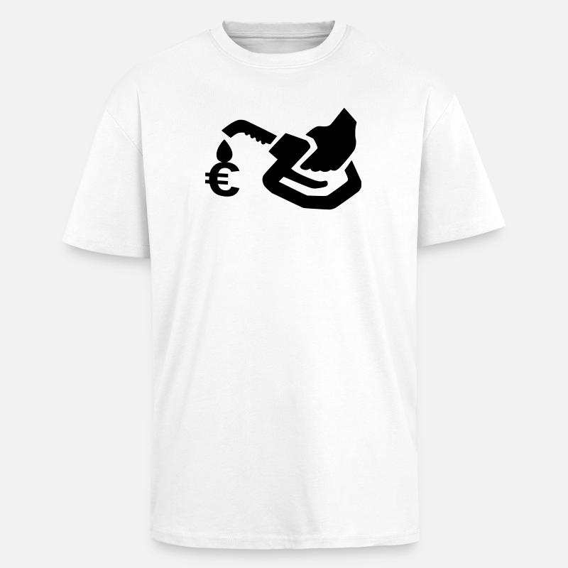 Zapfsäule - Oversized Heavyweight Unisex T-Shirt - Weiß