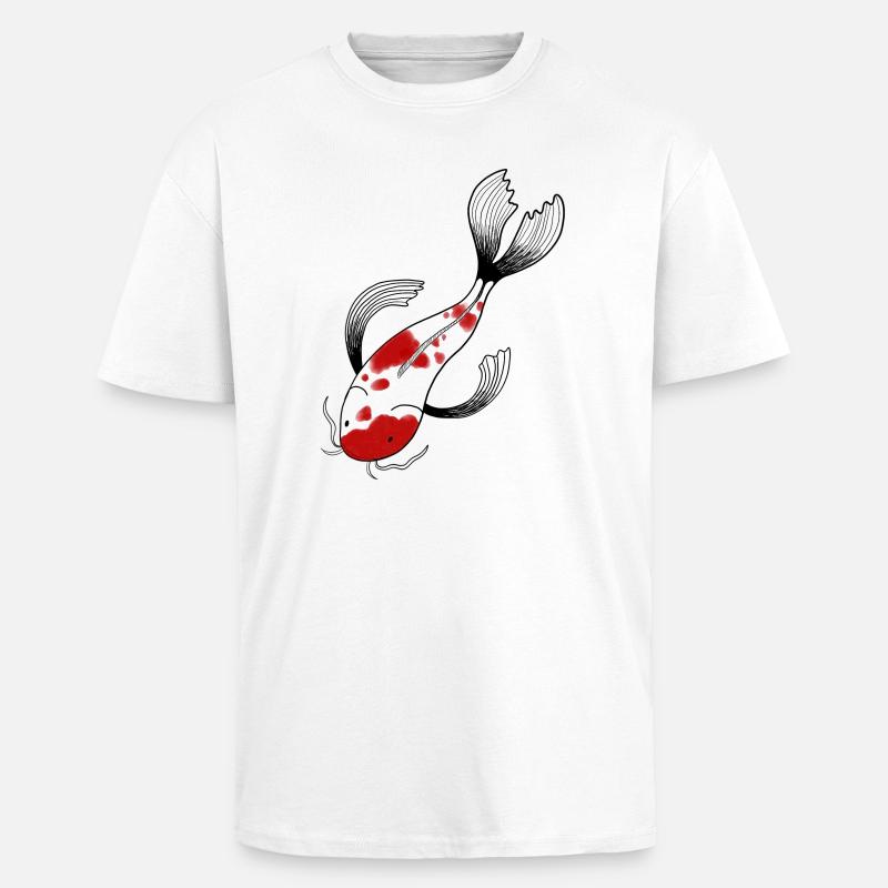 Koi Karpfen Japan - Oversized Heavyweight Unisex T-Shirt - Weiß