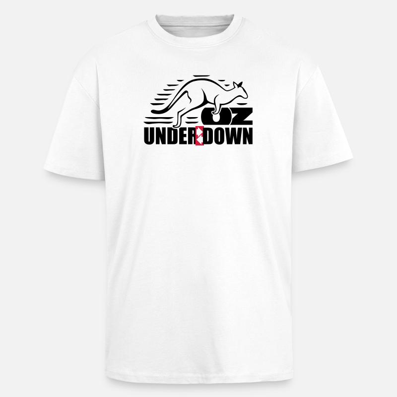 down under - Oversized Heavyweight Unisex T-Shirt - Weiß