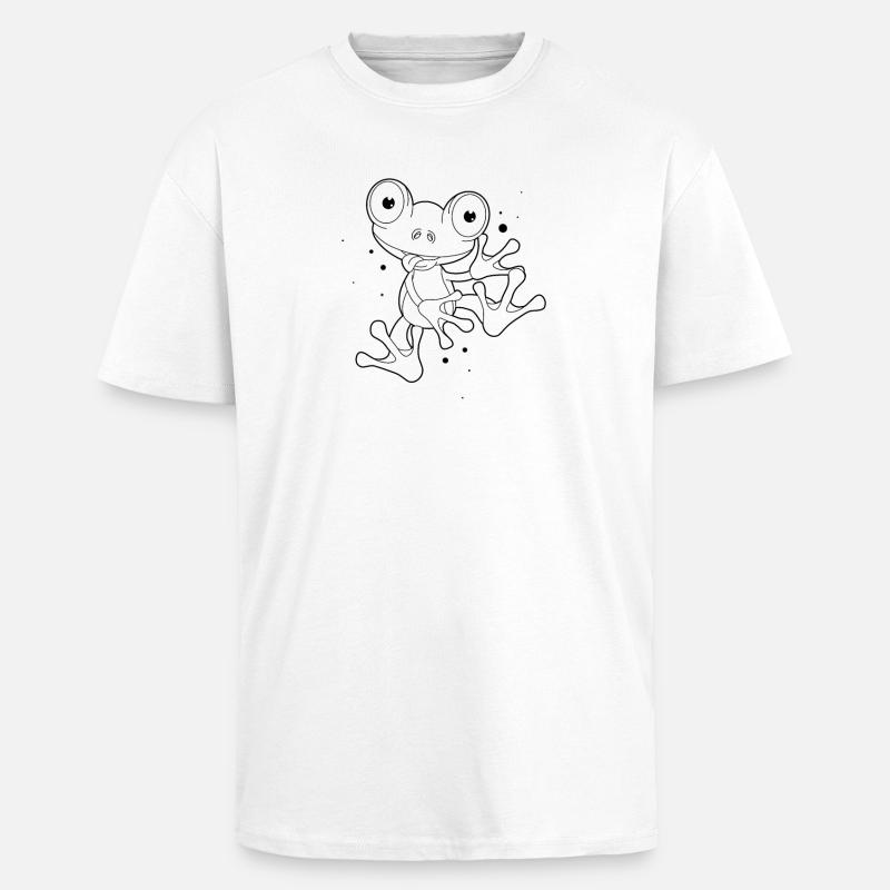 Frosch - T-shirt unisexe oversize épais - blanc