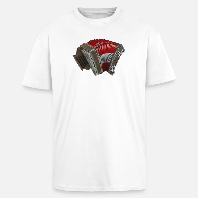 Styrian Harmonica - Austria | ZiachON! - Unisex Oversized Heavyweight T-shirt - white