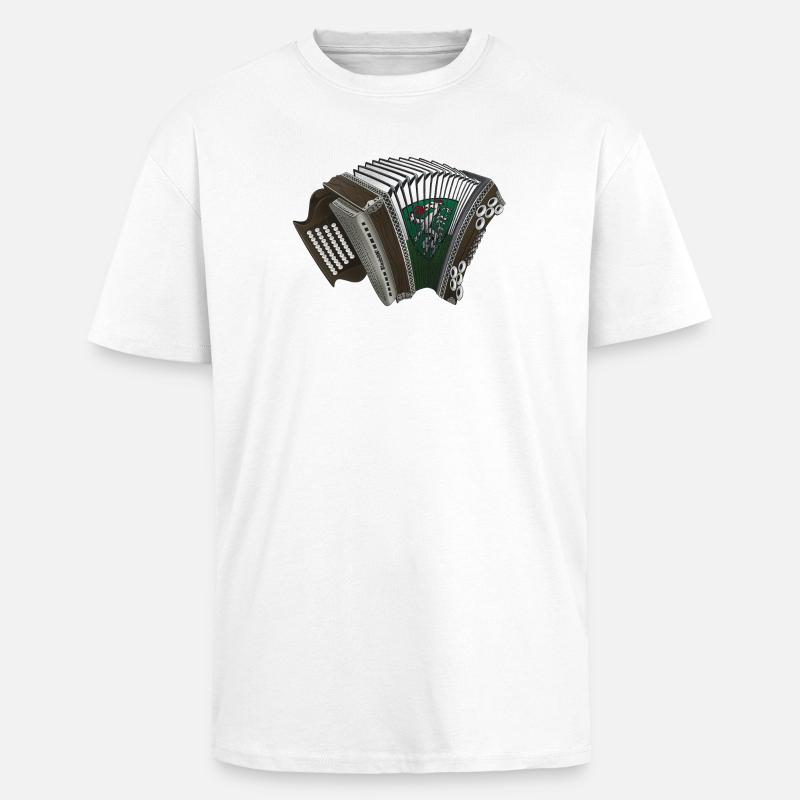 Styrian Harmonica - Styria | ZiachON! - Unisex Oversized Heavyweight T-shirt - white