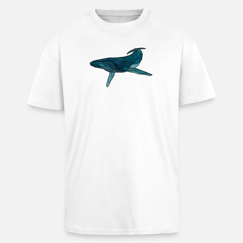 Buckelwal blanko - Oversized Heavyweight Unisex T-Shirt - Weiß
