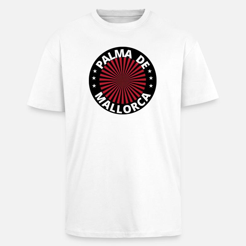 Palma de Mallorca Logo Design - Oversized Heavyweight Unisex T-Shirt - Weiß