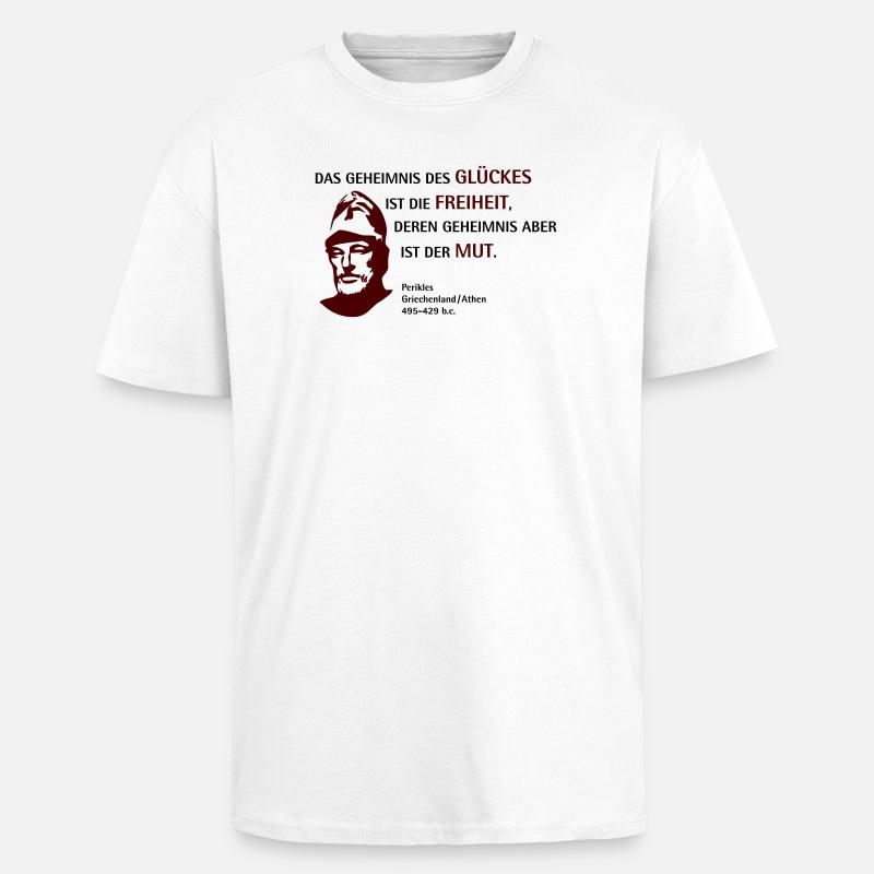 Perikles D - Oversized Heavyweight Unisex T-Shirt - Weiß