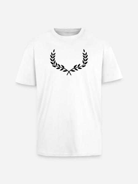 wreath laurel wreath - Unisex Oversized Heavyweight T-shirt - white