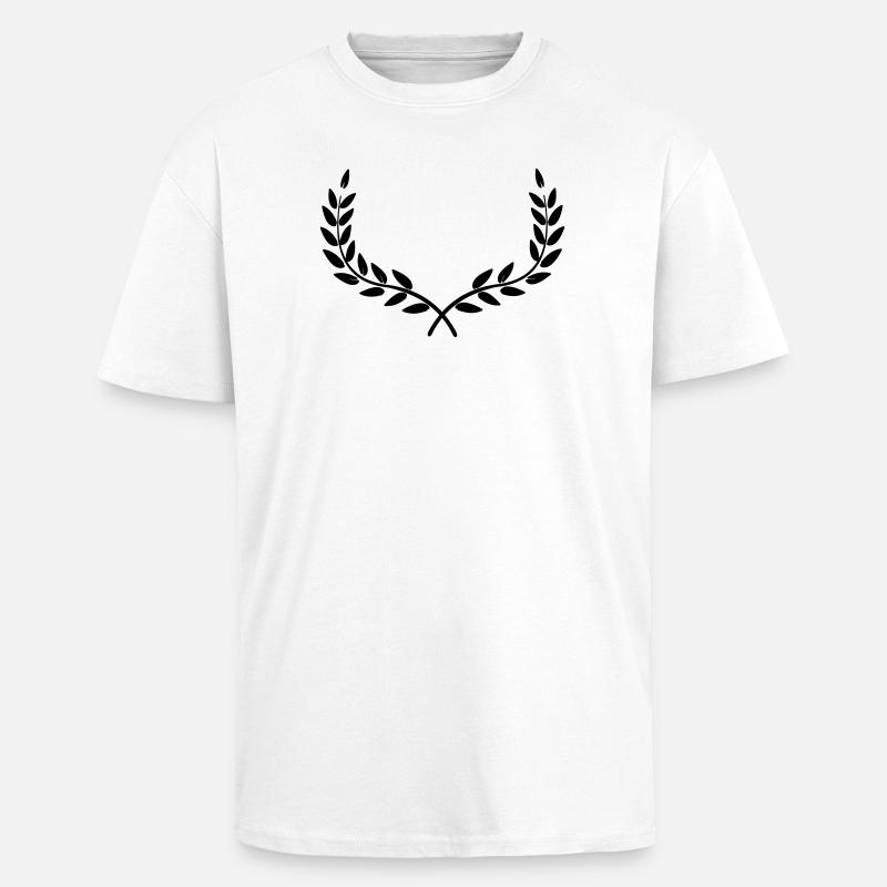 Kranz Lorbeerkranz - Oversized Heavyweight Unisex T-Shirt - Weiß