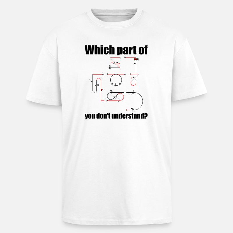 Aresti Symbol Kunstflugpilot Flugfiguren - Oversized Heavyweight Unisex T-Shirt - Weiß